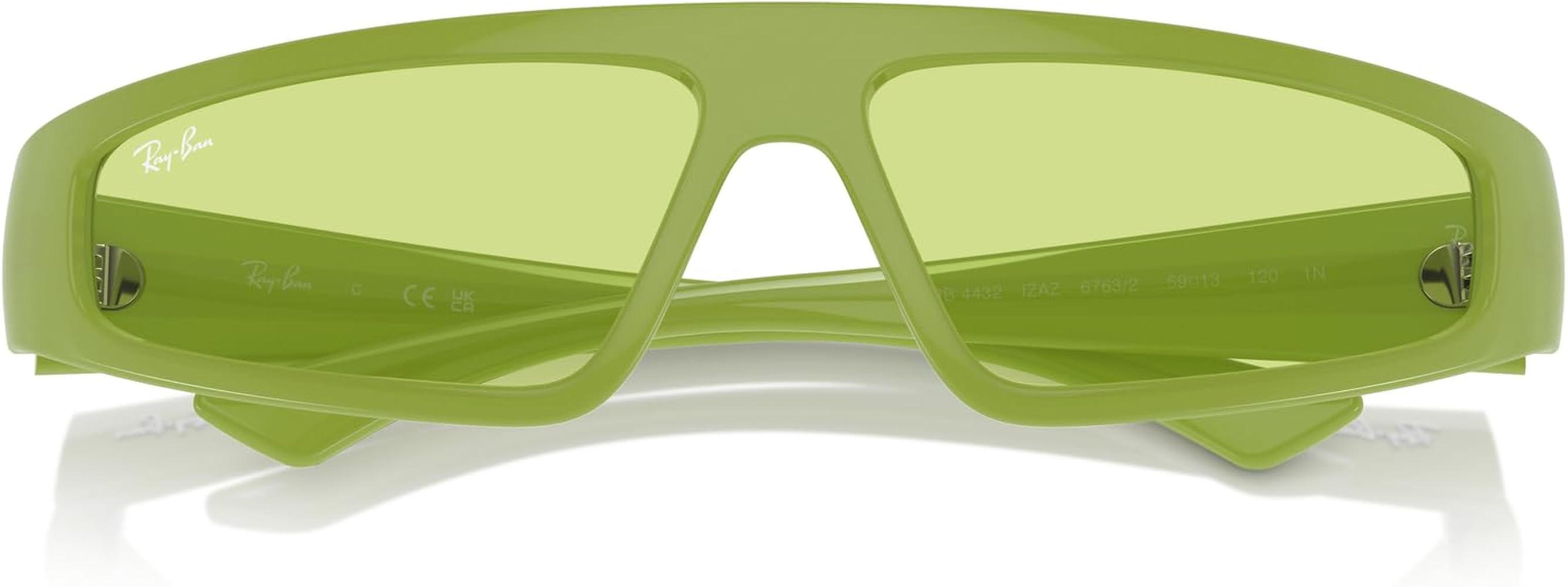 Amazon.com: Ray-Ban RB4432 Izaz Rectangular Sunglasses, Apple