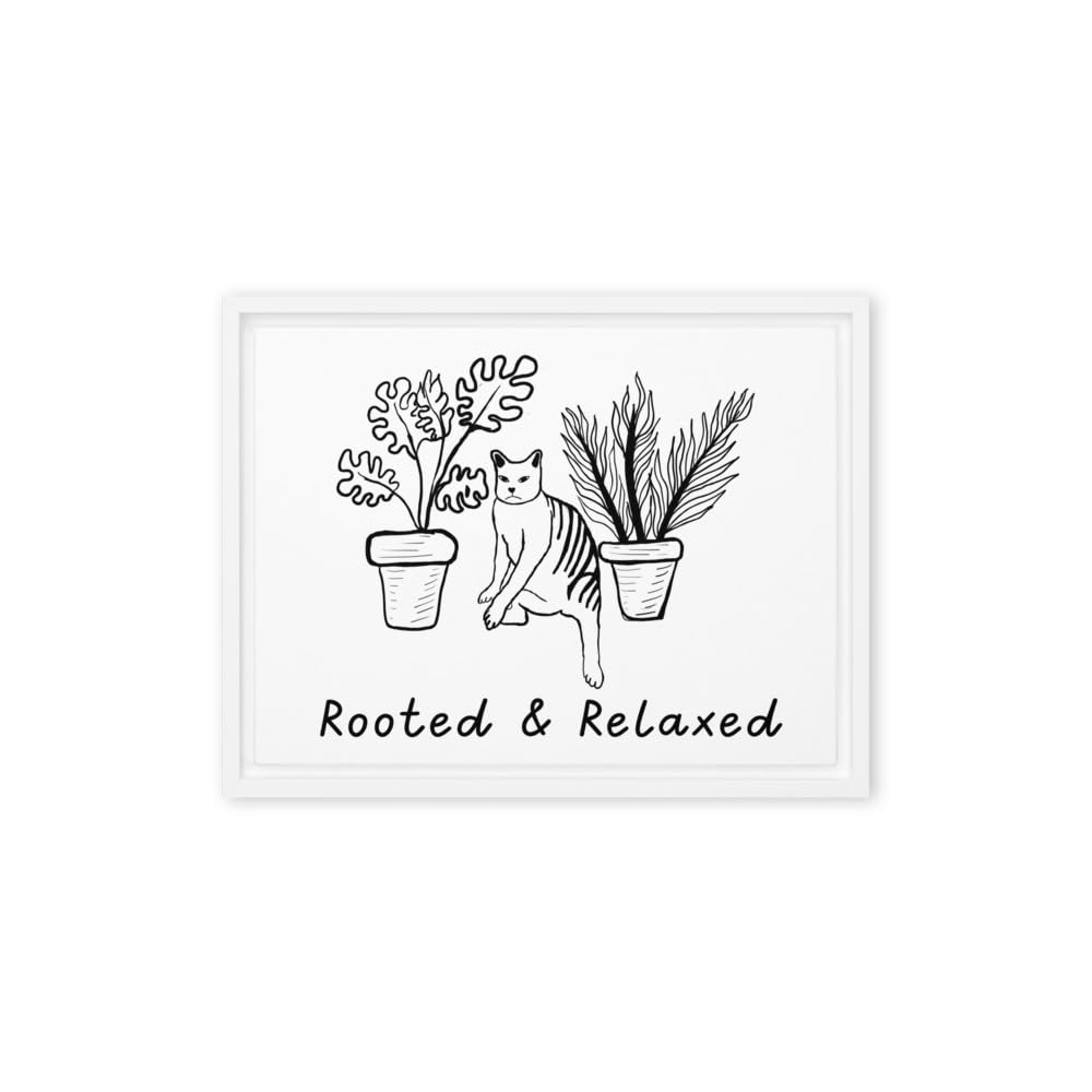 Toile encadrée relaxante anti-reflet pour salon et bureau
