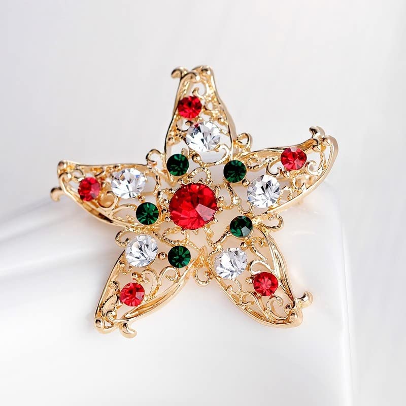 Broche de Noël strass et perles pour sublimer vos pulls de fête - 3