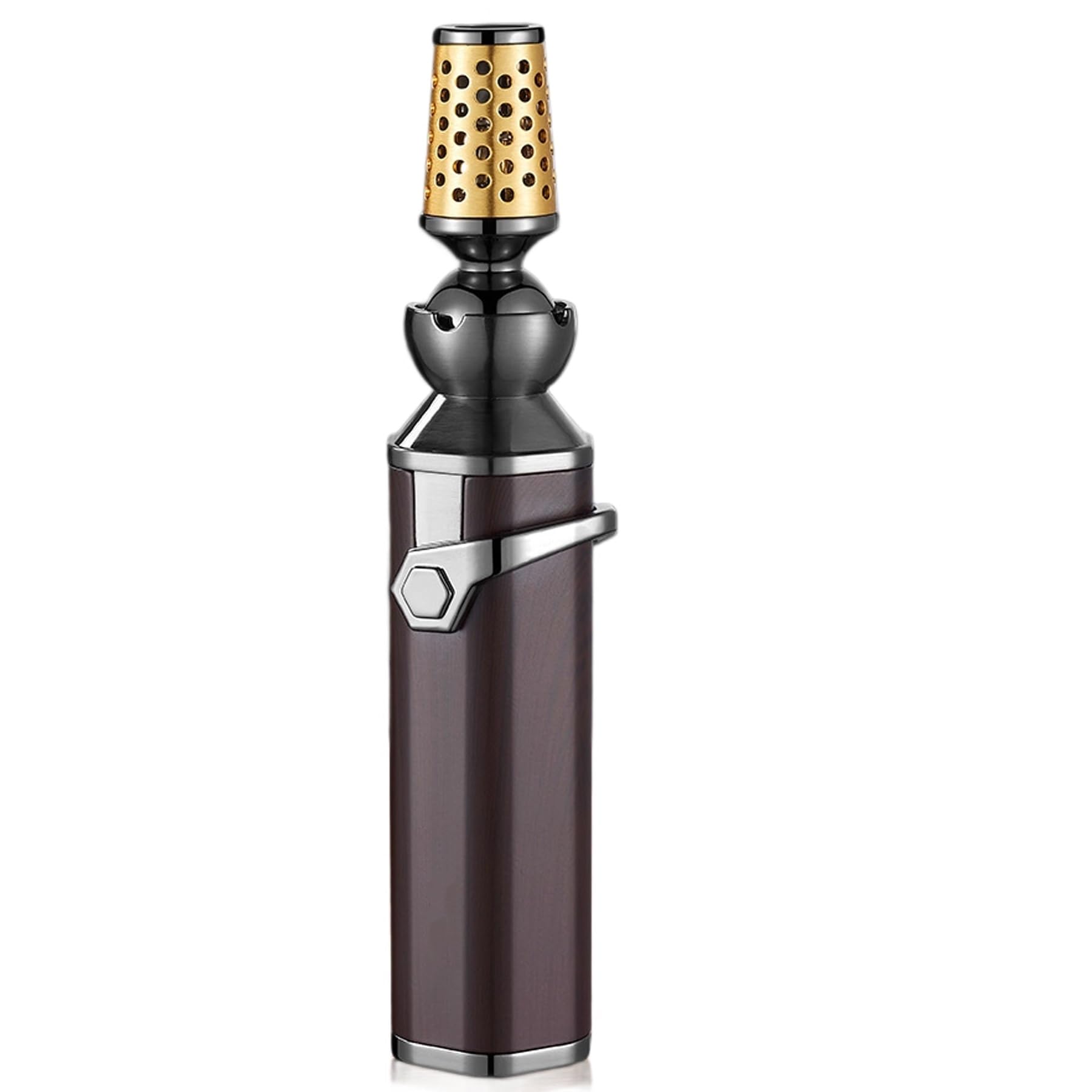 Lighters for Candle Windproof Butane Grill Lighter with Safety Lock and Flame Lock Adjustable Torch Refillable Butane Can