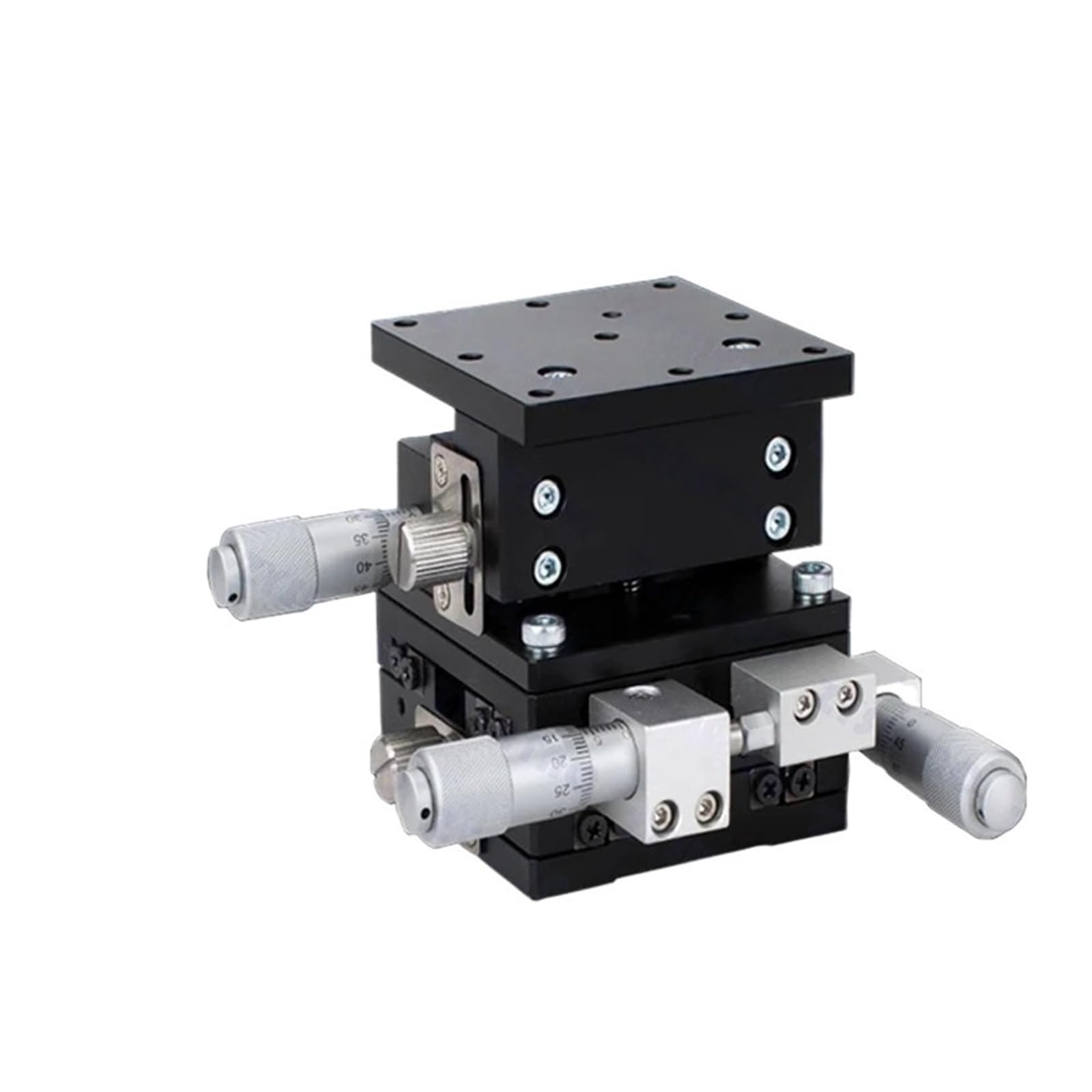 EZLUIYLDH Micrometer Linear Stage Manual Displacement Platform XYZ Axis 80/90/125mm(LD90-RM)