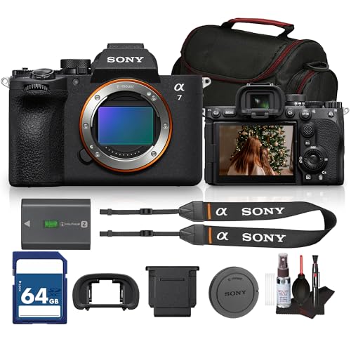 Sony a7 V Mirrorless Camera | Next-Generation Full-Frame E-Mount Camera with Advanced AF High-Speed Performance & 4K Video | for Photography Video & Hybrid Creators (ILCE-7M5/B) + 64GB Card + Bag