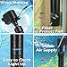 COOSPIDER Aquarium U-V Filter Green Clean Machine for 40-100 Gallon Fish Tank Crystal Clear 300GPH Submersible Water Pump Air Supply Wave Maker Green Killing