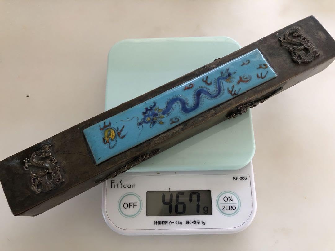 足銀　文鎮・置物　アンティーク　竜の模様 Amazon.co.jp: 足銀 文鎮置物 アンティーク 竜の模様 : 文房具