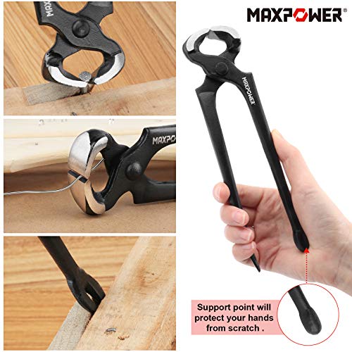 MAXPOWER Pry Bar/Nail Puller Set 4-Piece, 300mm Crowbar Claw Nail Puller, 260mm Wonder Pry Bar Wrecking Bar, 190mm Mini Utility Bar and 250mm Carpenters Pincer 5 MAXPOWER Pry Bar/Nail Puller Set 4-Piece, 300mm Crowbar Claw Nail Puller, 260mm Wonder Pry Bar Wrecking Bar, 190mm Mini Utility Bar and 250mm Carpenters Pincer - Image 5