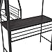 Polibi L-Shaped Metal Corner Bunk Bed with Two Ladders, Twin Over Full Bunk Bed with Twin Loft Bed and Desk, Black