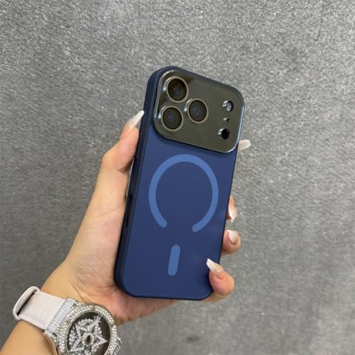 Coque iPhone 15 Pro Max bleu foncé idéale pour sécuriser vos photos en voyage