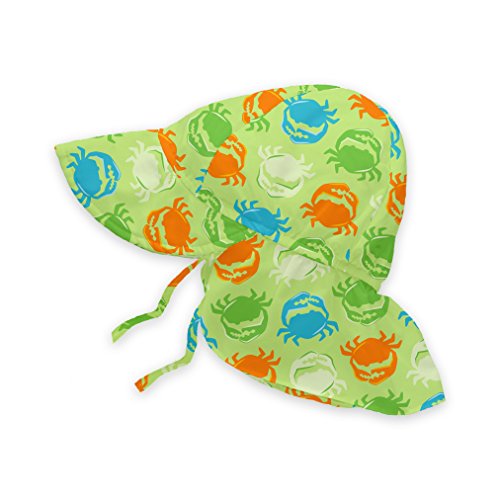 i play. by green sprouts Baby & Toddler Flap Sun Protection Hat | All-day UPF 50+ sun protection for head, neck, & eyes