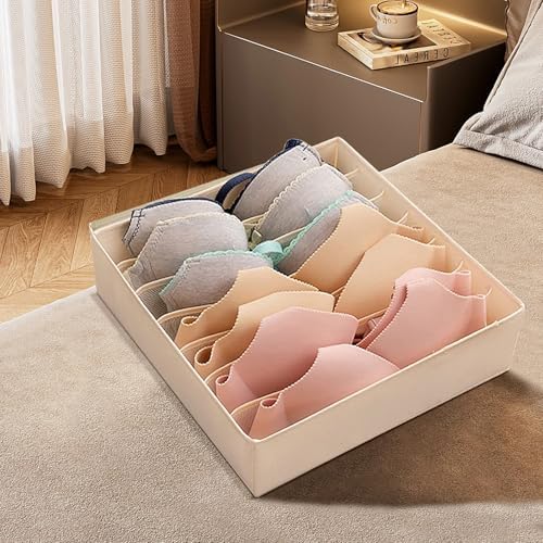 7 Grid Drawer Organizer Divider for Bras and Underwear Storage Bo...
