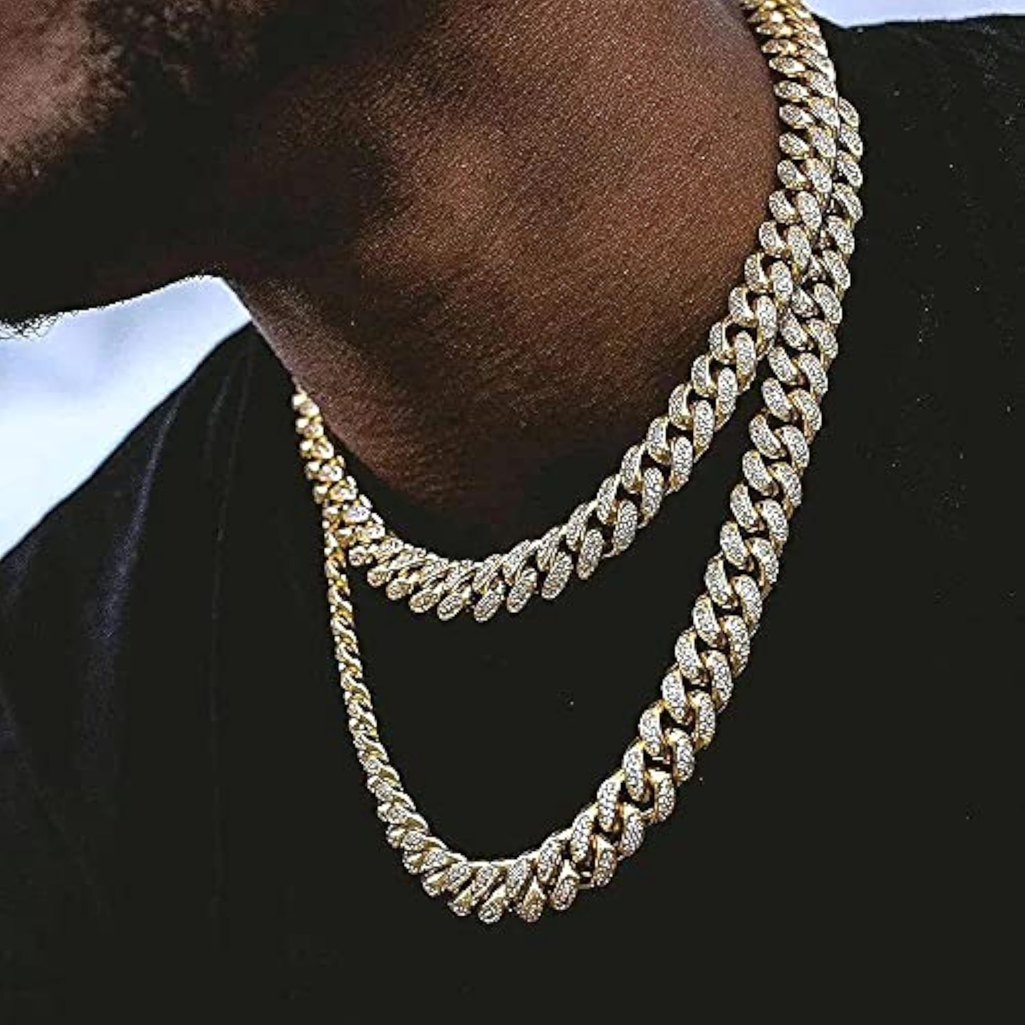 Cuban Link Chain Necklace for Men and Women, 15mm