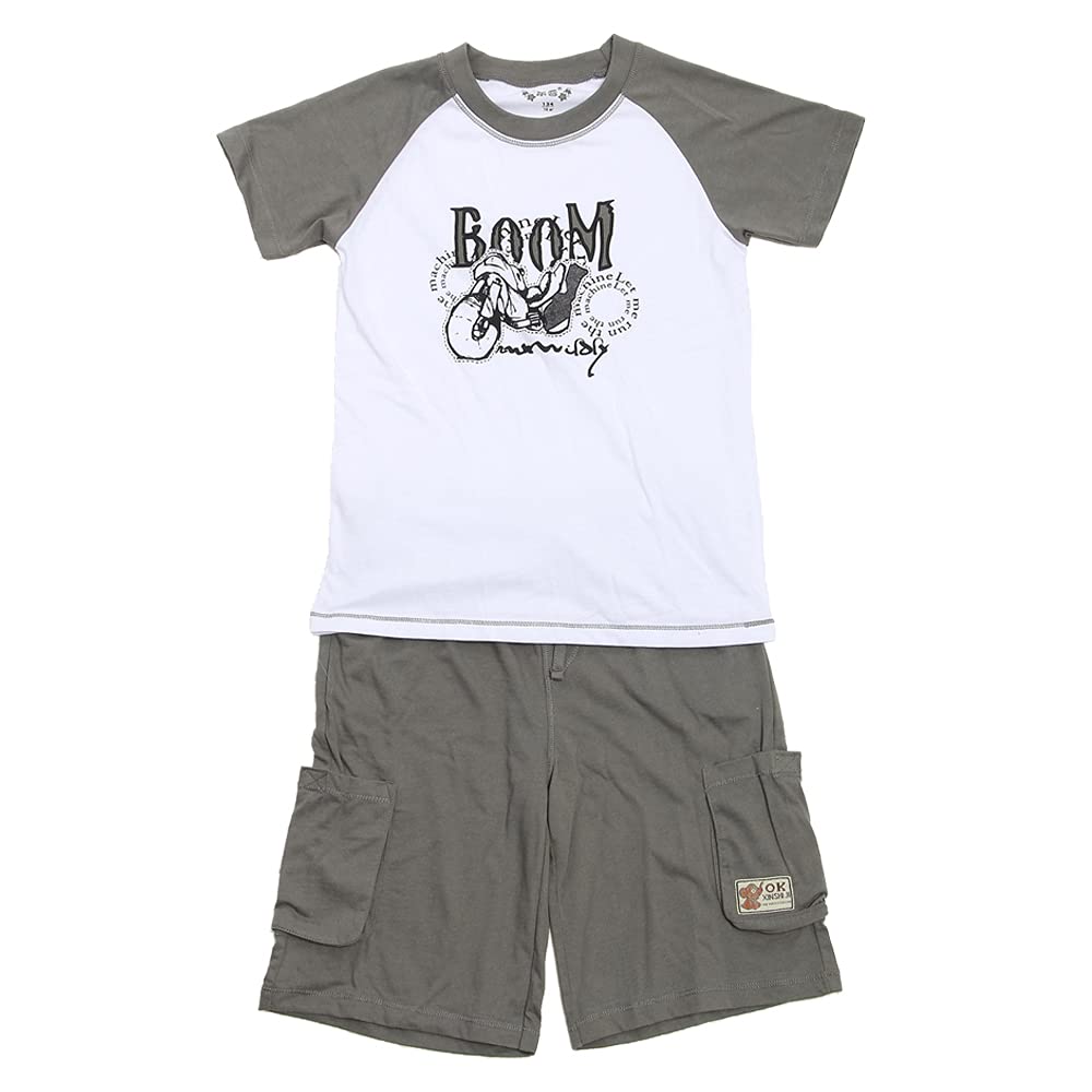 LeJinChildren Boys Summer Pajamas Set Children Boy Clohing Set Kids Causual Wear Costume Short Sleeve Child Sleepwear