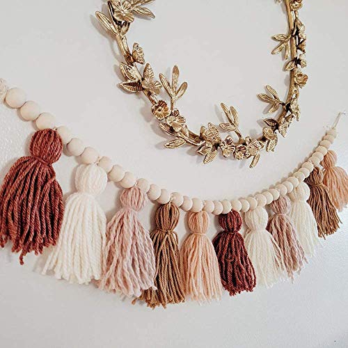 Image of 3mm 110Yards Natural Macrame Cotton Cord Thread With Wooden Beads, Rings, Sticks for Knitting Crafts, Wall Hanging, Plant Hangers, Handicrafts, Home Decoration, Handmade DIY