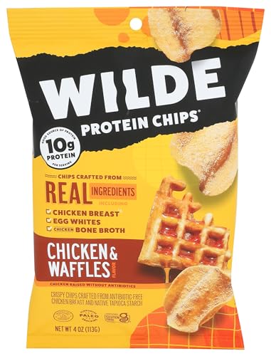 WILDE BRANDS Chicken Chips Chicken and Waffles 4 OZ
