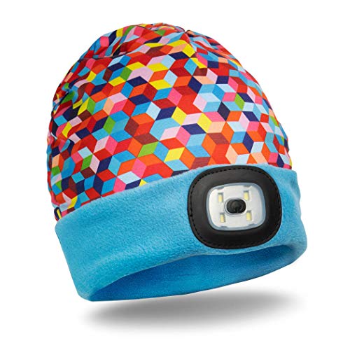 Gone For a Run Running LED Performance Fleece-Lined Reversible Beanie | 3 Light Modes | Sunrise