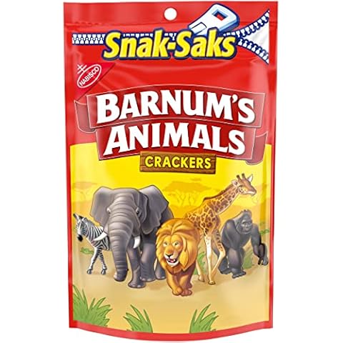 Barnum's Animal Crackers, Snak-Saks, 8 oz Cover