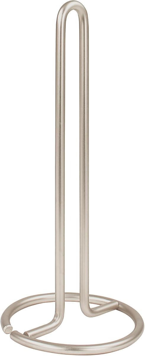 Spectrum 41078 Diversifies Designs Paper Towel Holder, 2 Ounce, 1 Count, Satin Nickel