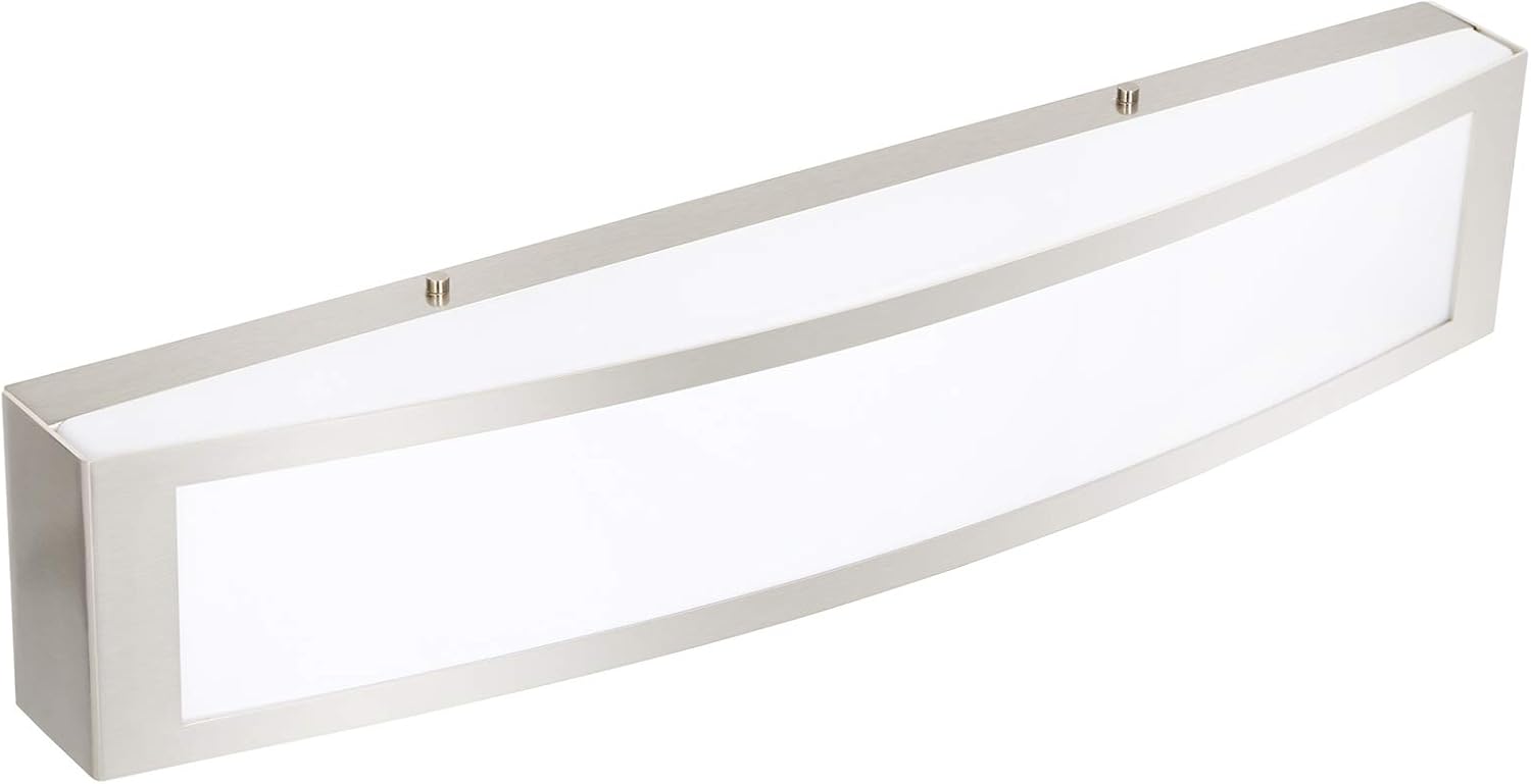 Rеvіеw hykolity Brushed Nickel Modern LED Vanity Light, Bathroom Light Fixtures, Integrated LED Bath Wall Lighting, Bathroom Vanity Light Over Mirror, Dimmable, 24W, 1500LM, 90CRI, 3000K Gеt Chеар Prісе hykolity Brushed Nickel Modern LED Vanity Light, Bathroom Light Fixtures, Integrated LED Bath Wall Lighting, Bathroom Vanity Light Over Mirror, Dimmable, 24W, 1500LM, 90CRI, 3000K