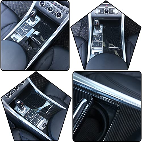Abs Carbon Fiber Style Plastic Center Console Panel Cover Frame Trim 3Pcs For Land Rover Range Rover Sport 2014-2017 Left Hand Drive Accessories #TOP1