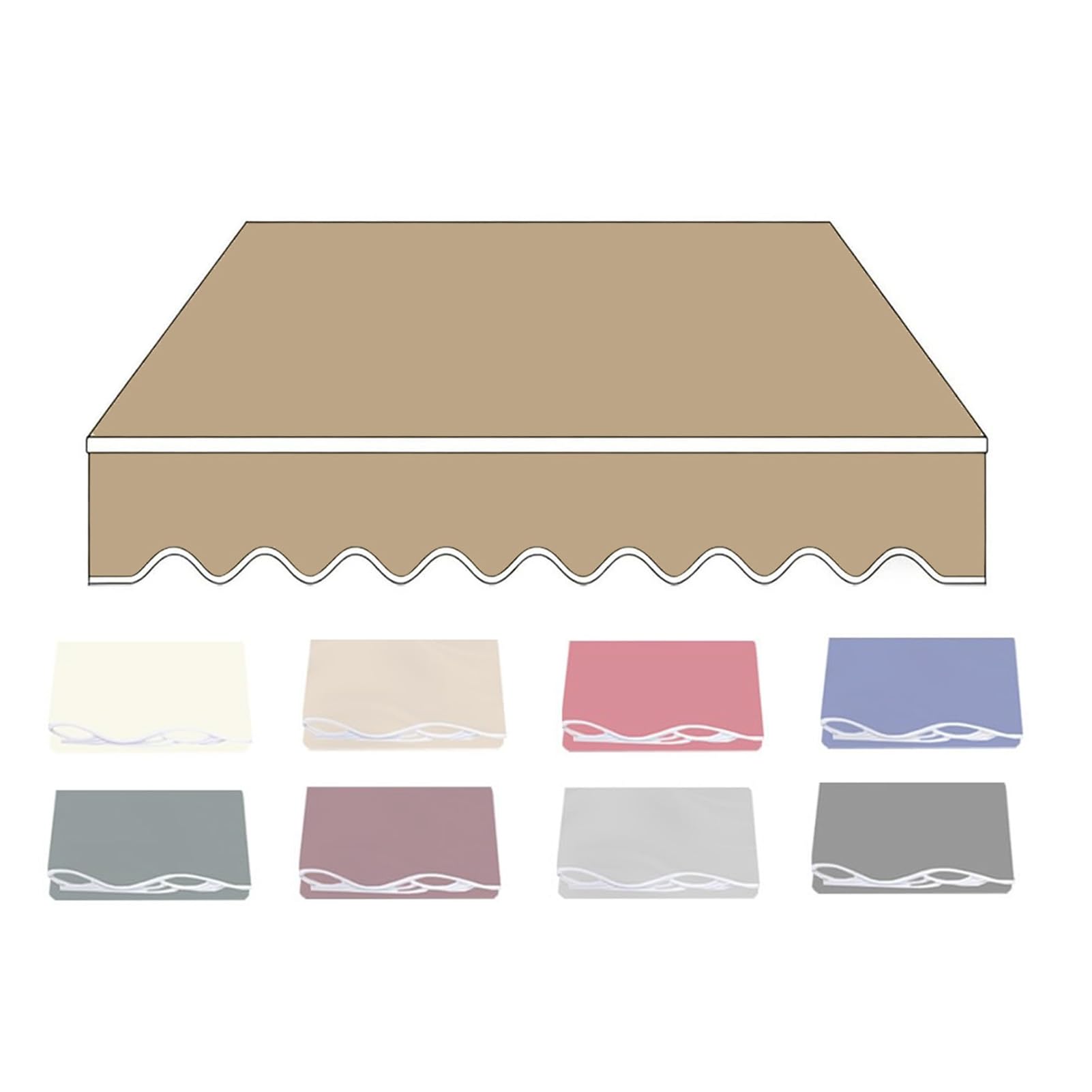 Toile d'auvent de rechange pour store banne : créez un coin d'ombre frais sur votre terrasse