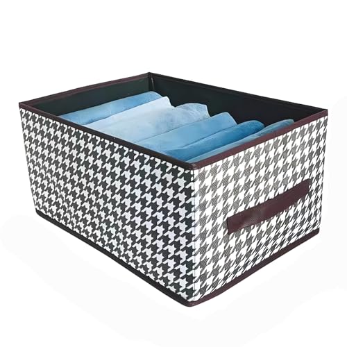 JYJLLM 2 pieces Wardrobe Closet Organiser and Storage for Clothes，clothes storage bag，storage boxes，Foldable Organizer for Jeans | Trousers | Shirts | Pants, Stackable Clothing Storage Boxes