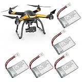 lvifloae 5 szt. 3,7 V 550 mAh pilot zdalnego sterowania UAV akcesoria do Hubsan X4 H107 H107L H107D MJXRC F47 DFD F180 RC Drone