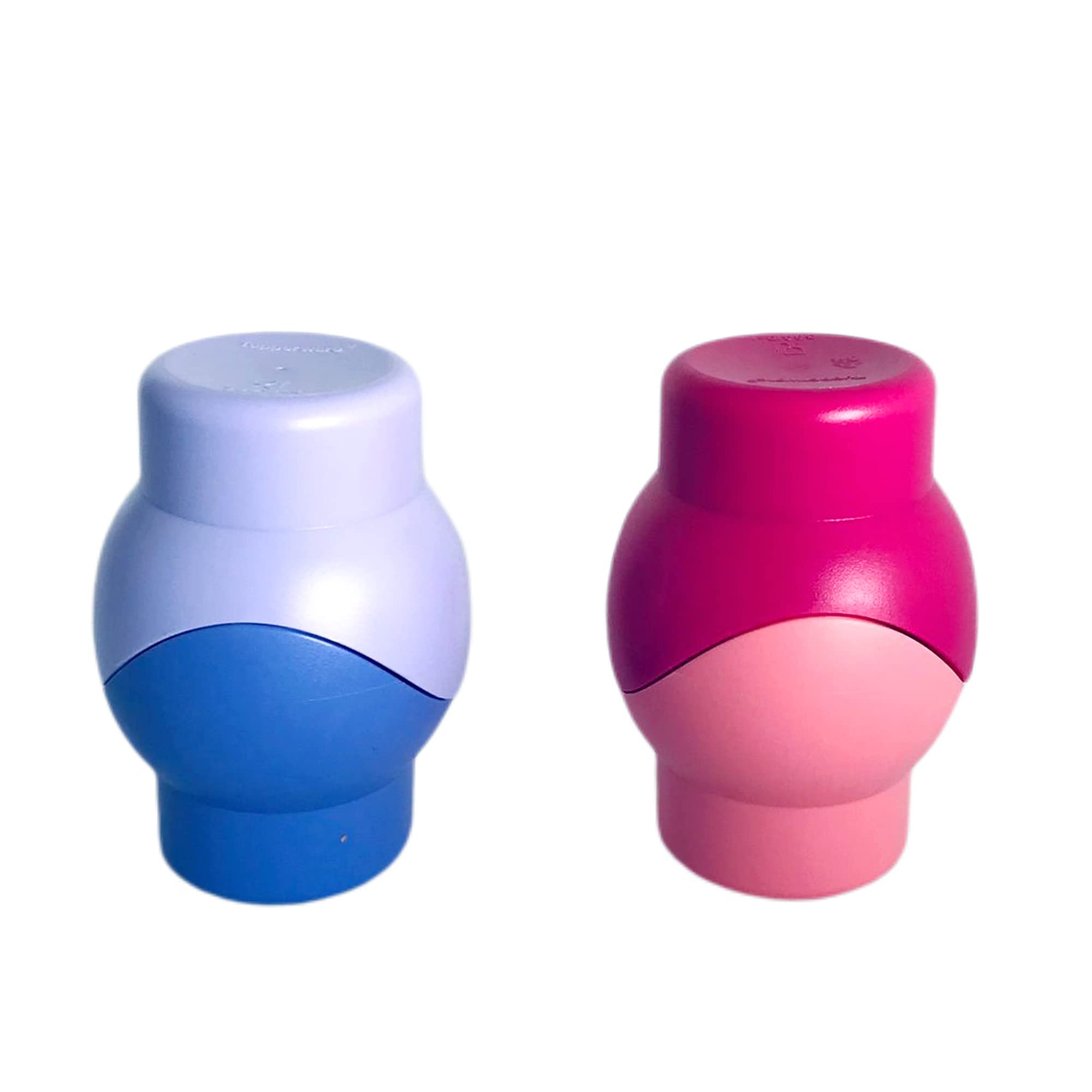 Tupperware SET (2) Junge Welle Eierbecher blau lila rosa pink Eier Becher Eierwärmer Küche, Haushalt & Wohnen