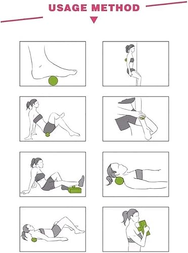 Miniatura 8 de Bola de masaje de cacahuete  Juego de bolas de masaje para después del ejercicio, juego de bolas de masaje de tejido profundo, rodillo muscular de