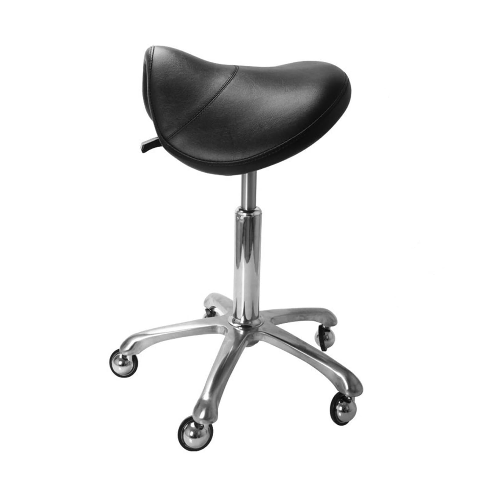 METTEOR Saddle Stool Saddle Chair Adjustable Stool Heavy Duty Rolling Chair for Clinic Dentist Spa Massage Salons Studio Tattoo (C)