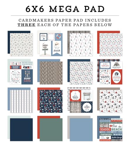 Seashore Cardmakers Mega Pad Echo Park fini le gaspillage de papier