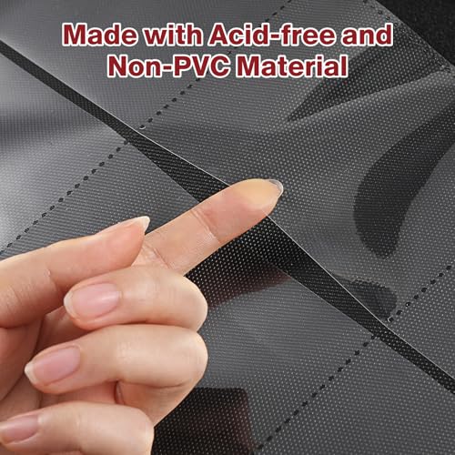 Image of Top Loader Binder 9 Pocket, Holds 360 Toploaders, 100 Toploaders INCLUDED | Toploader Binder for 3 inch x 4 inch Rigid Toploaders, Trading Card Binder for TCG, MTG, Sport Cards, PU Leather Cover, Side Loading
