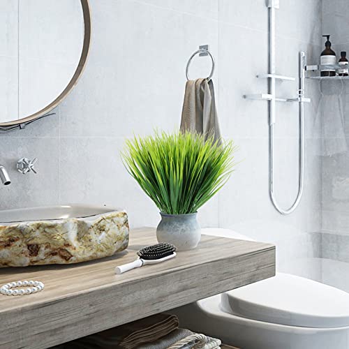 Artificial Fake Tall Grass Outdoor Fake Wheat Plants Greenery Uv Resistant Plastic Stems For Home Garden Wedding Party Office Decorations (24Pcs) #TOP6