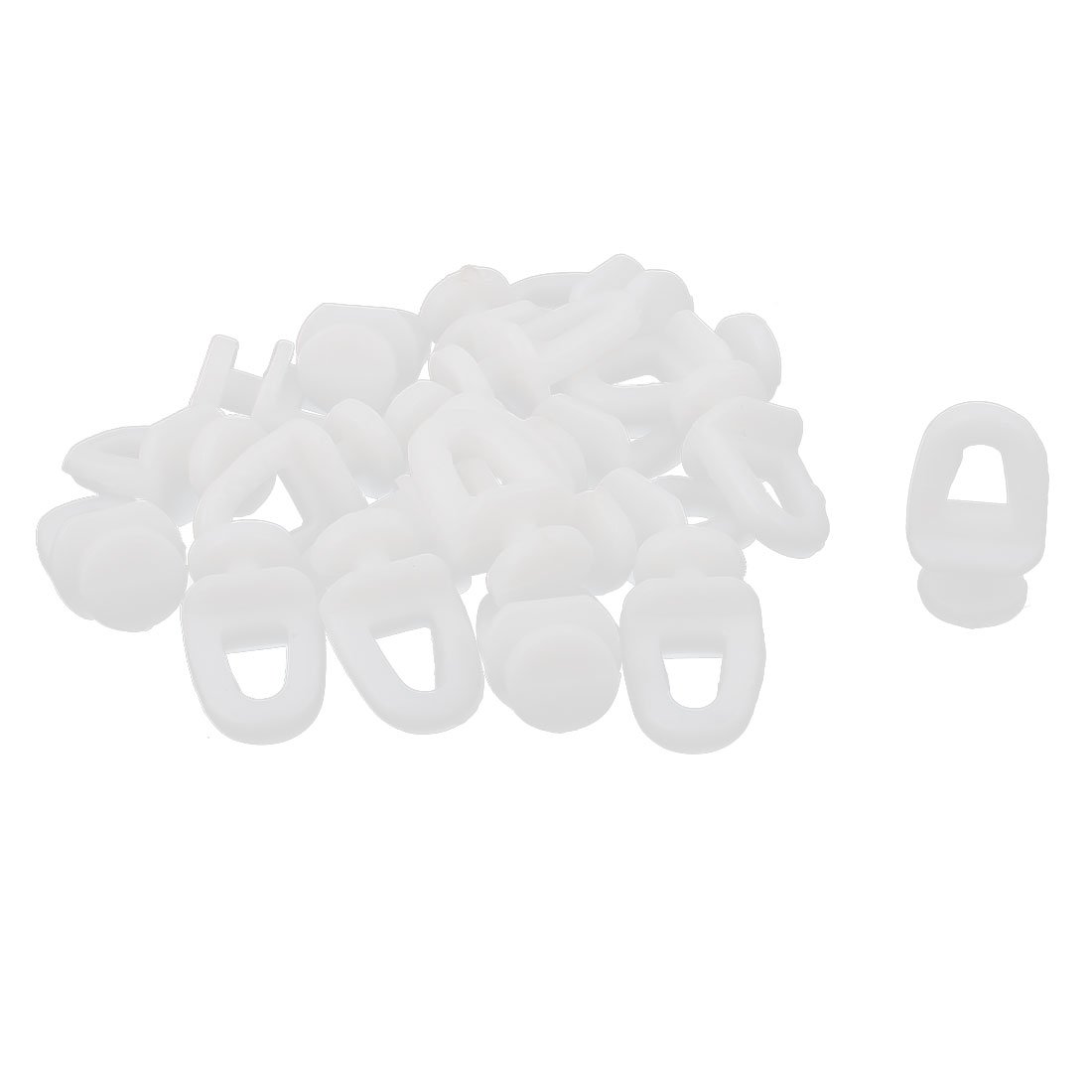 Curtain Gliders 20pcs Plastic Curtain Track Carrier Glide Rollers Rail Curtain Hook Rollers Window Shower Curtain Tracks Accessories Room Divider DIY