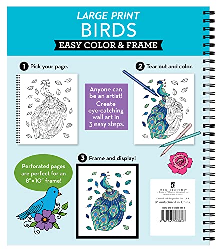 Snapklik.com : Large Print Easy Color & Frame - Birds