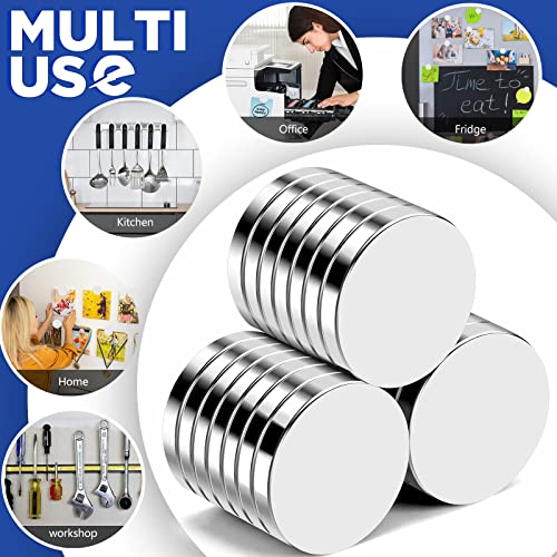 Image of 15Pcs Rare Earth Magnets, 20x3mm Small Neodymium Disc Fridge Magnets for Whiteboard Kitchen