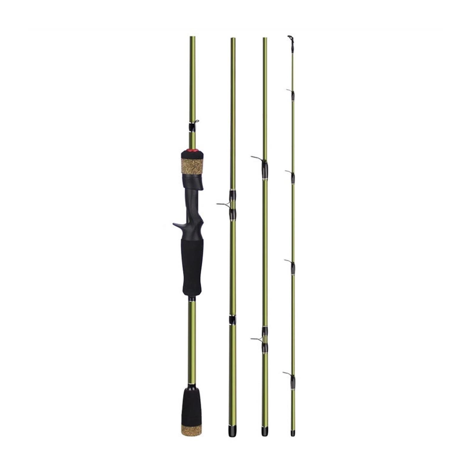 TOMYEUS Canne da Pesca Canna da Pesca, Manico in Sughero Feeder Spinning Pesca Canna da Pesca M Power Travel Rod Carp Feeder Pole Portable Pesca Attrezzatura da Pesca Barre da Pesca da Viaggio