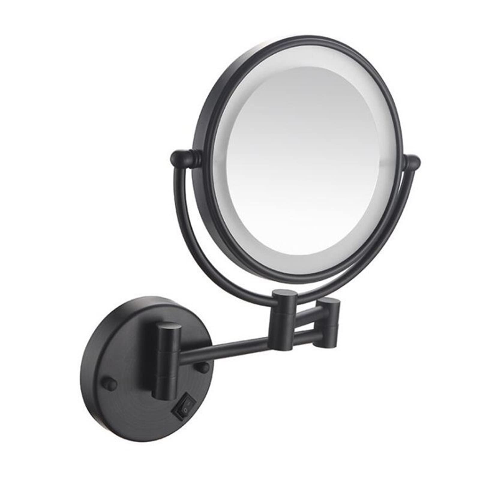 Miroir de maquillage mural télescopique et miroir cosmétique double face