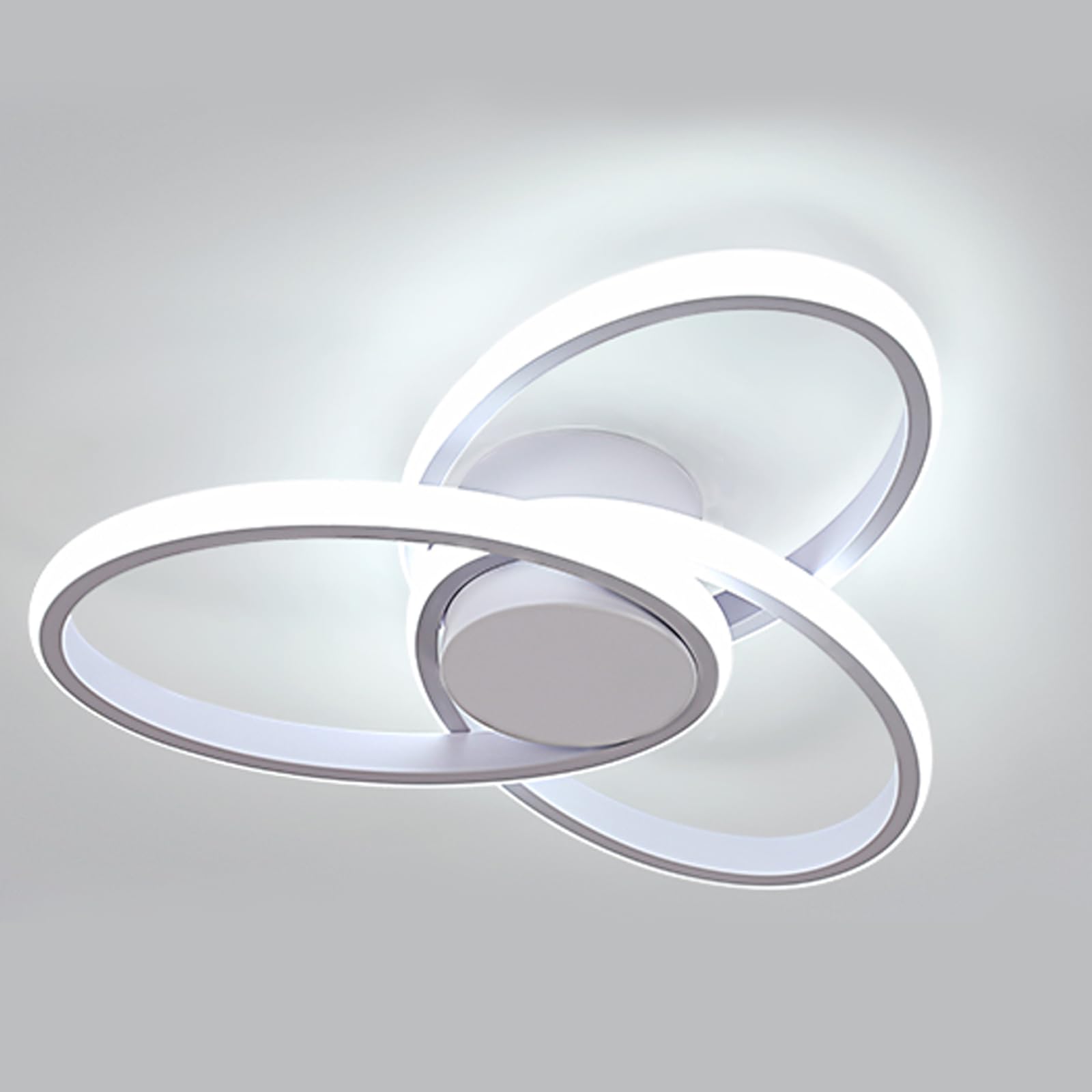 Mckalen Plafon de Techo LED Moderno, 36W 4050LM Lámpara de Techo LED Salon 40CM, Blanco Luz de Techo para Dormitorio Comedor Corredor Pasillo, Blanco Frío 6500K
