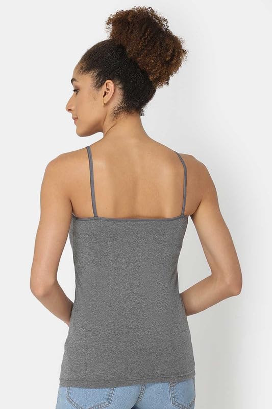 Image of Intimacy Cotton Camisole for Women with Adjustable Spaghetti Straps Comfortable Everyday Wear Camisole Slip for Women