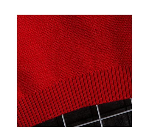 Pull en tricot rouge homme idéal pour vos sorties et soirées - 7