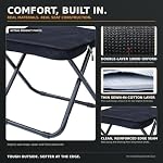 Compact 16-Inch Folding Stool for Adults 1.94 lb Aluminum 440 lb Capacity - Image 6