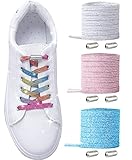 Diseño práctico: los cordones se ajustan sencillamente a la longitud y la tensión y se aprieta la hebilla metálica. No tienes que preocuparte de que los cordones se suelten.