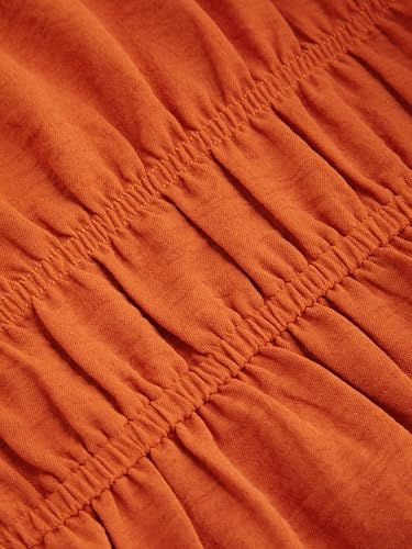 CIDER Summer Asymmetrical Neck Mini Dress Elastic Waist Buckle Knotted Lined Short Dresses Vacation Party2