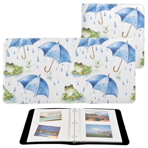Álbum de fotos adhesivo DIY Scrapbook Album Rainy Frogs 3 anillas 40 páginas 8x10 para memoria miniatura 2