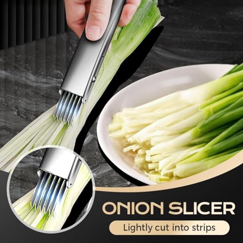 Cortador de vegetales de acero inoxidable, ergonómico miniatura 4