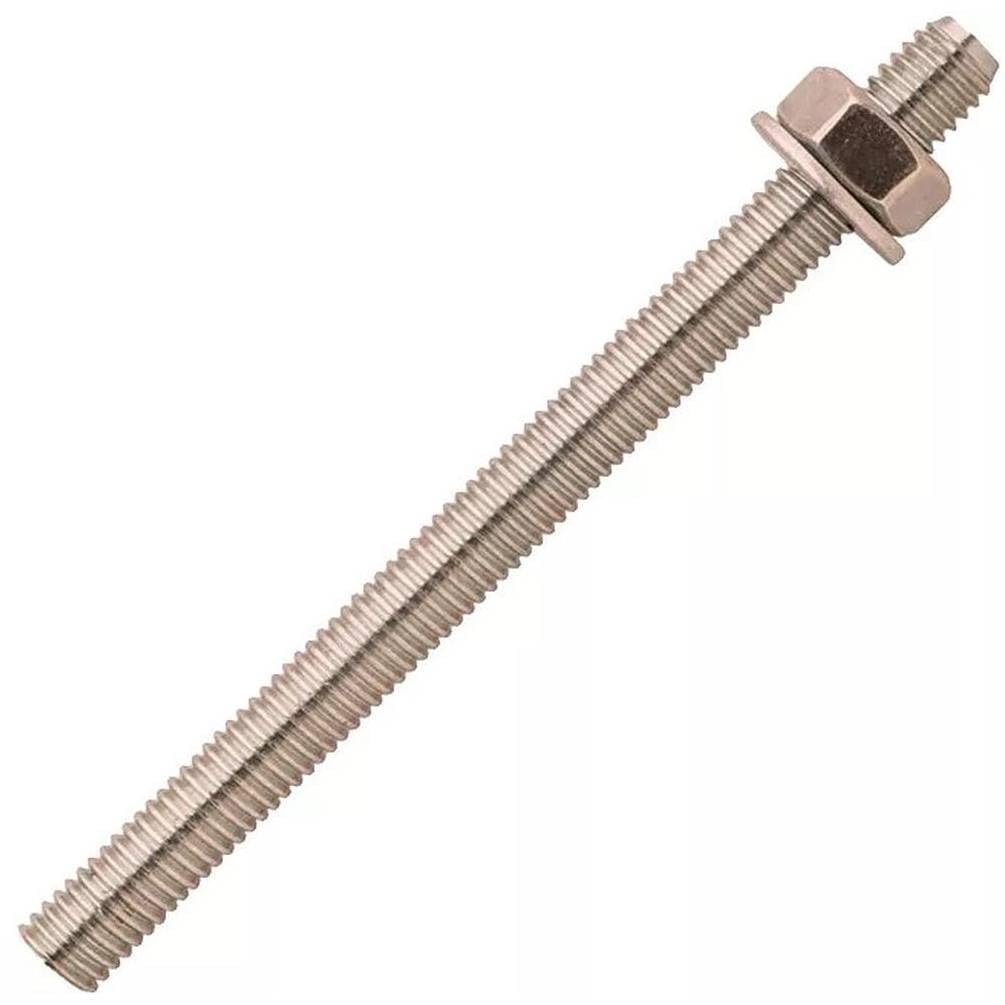 Gewindestangen aus Edelstahl A4, mit Mutter und Unterlegscheibe Stm – M12 x 160 mm, 10 Stück D-Work