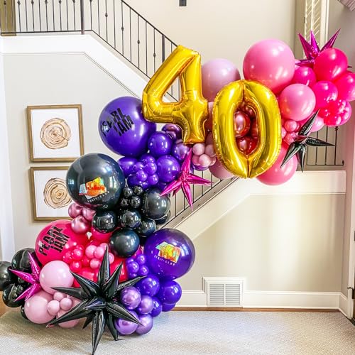 Image of Voircoloria Dark Purple Balloons, 66pack 12inch Deep Purple Latex Party Balloons for Halloween, Graduation, Wedding, Birthday, Baby Shower, Anniversary, Valentine's Day Party Decorations