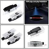 2x Car door LED Puddle Projector Ghost Laser logo light For Dodge Challenger Hellcat, R/T, Scat Pack...
