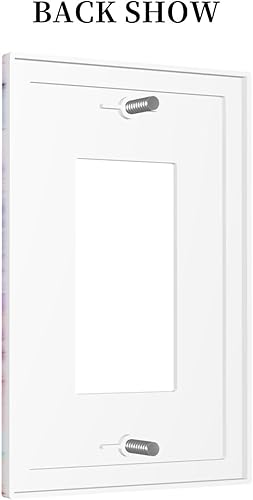 Miniatura 4 de Cubiertas decorativas para placa de interruptor, bonita textura de mármol, 1 banda, decoración individual, cubierta de interruptor de luz GFCI,