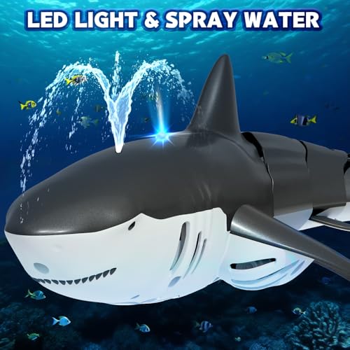 2.4Ghz RC Pool Toys Remote Control Shark, Outdoor Water Toys for Boys Kids - image 2