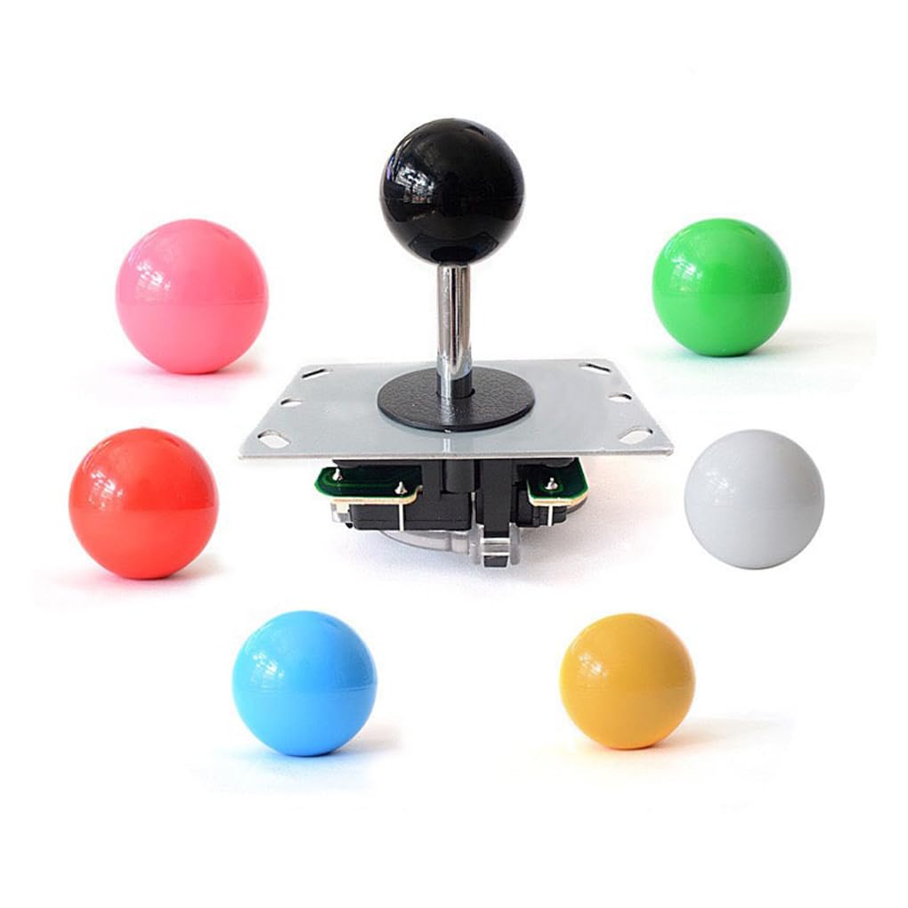 Juego de 10 accesorios basculantes para arcade, función de venta, palanca de mando, operación, herramientas de bricolaje, cero retardo, parte superior, color blanco
